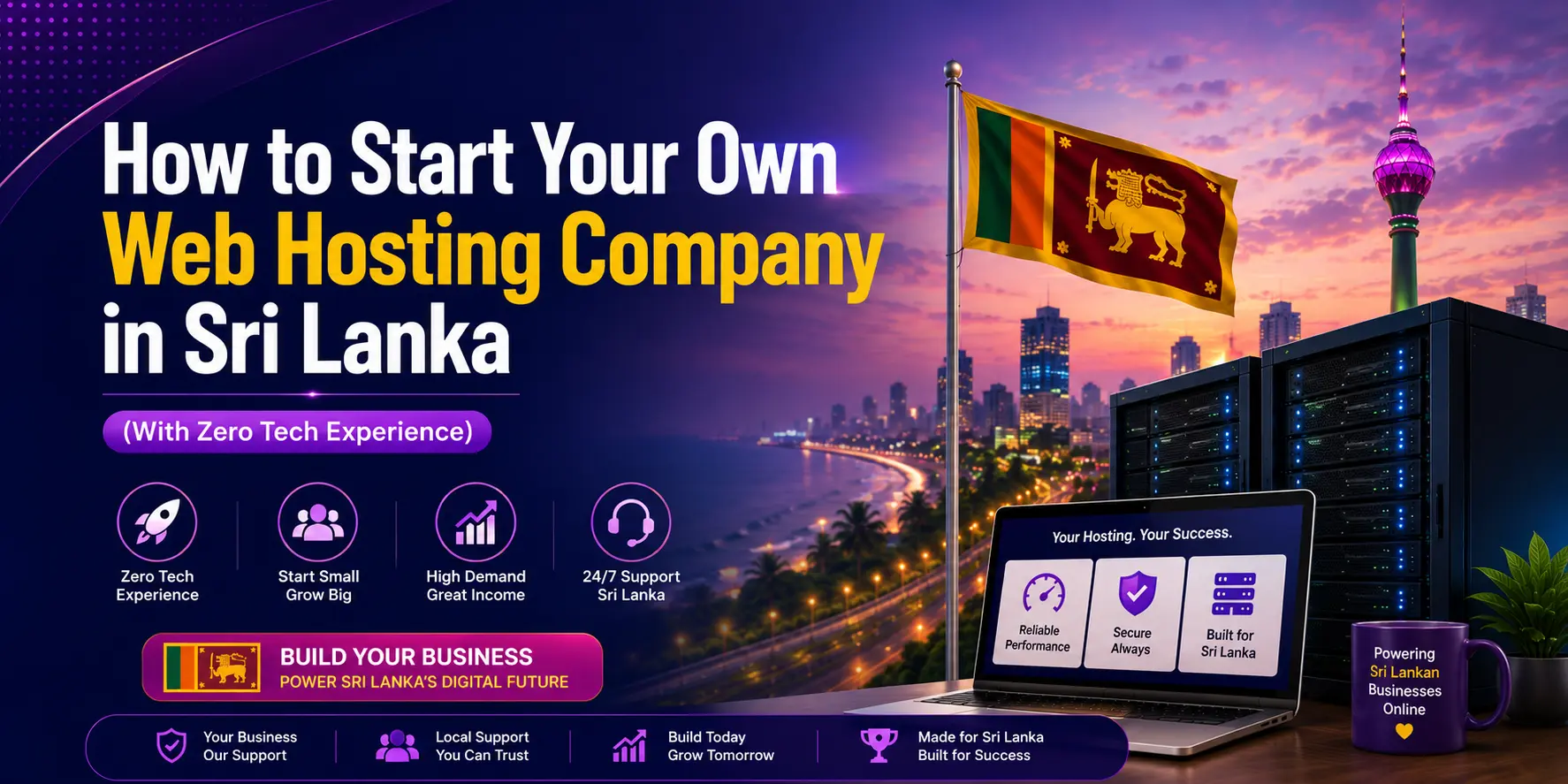 How to Start Your Own Web Hosting Company in Sri Lanka